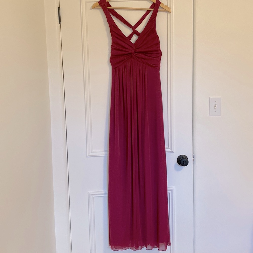 Beautiful maxi dress magenta colour (size 3/4)